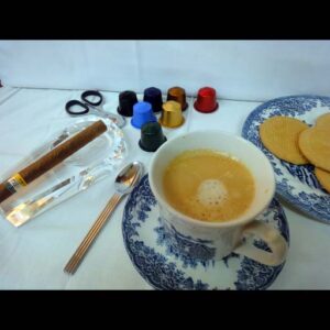 Nespresso Pods with Coffee Cup in Bistro Cafe of Wine City Philippines